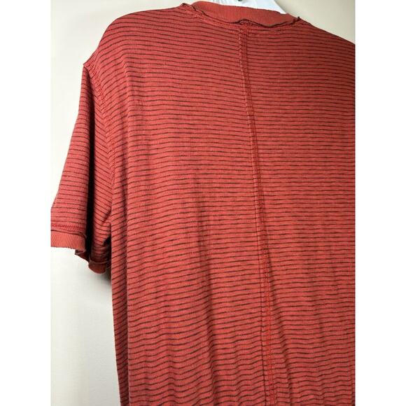SUNDANCE Candice Stripped Easy Dress 100% Cotton Henley Casual Weekend Large - Picture 8 of 12
